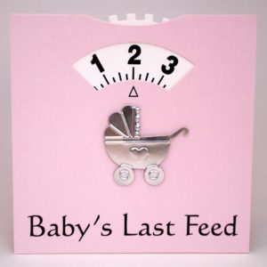 Babys Last Feed - Wheel Card -Pink